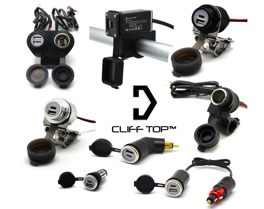 Якісні мото USB зарядки Cliff-Top. Зарядка для телефона на мотоцикл