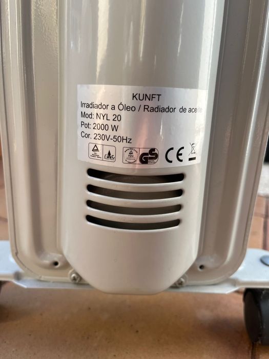 Aquecedor a oleo 2000w