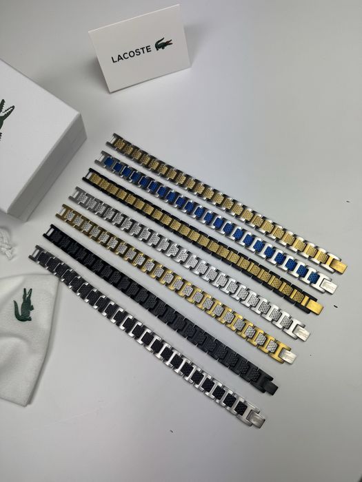 Браслет лакоста Lacoste усі кольори + регулювач довжини