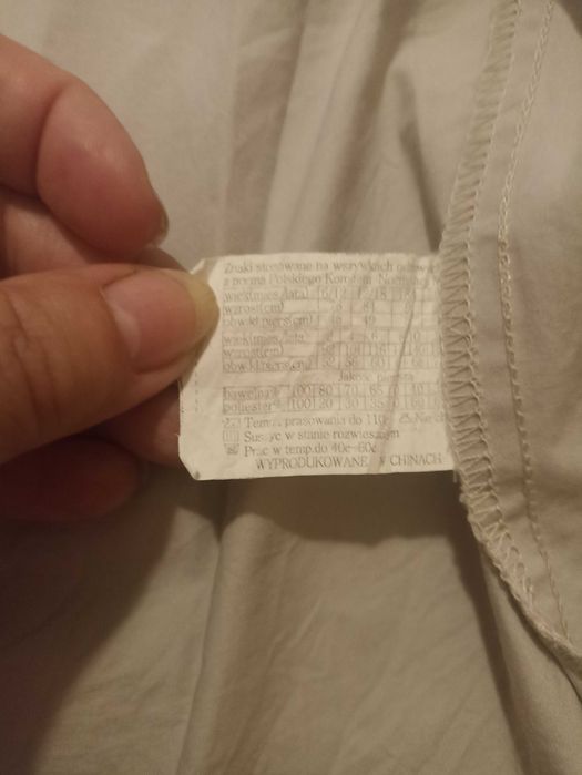 Koszula chłopięca z długim rękawem r 140