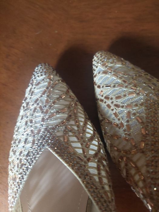 Sapatos dourados nr36
