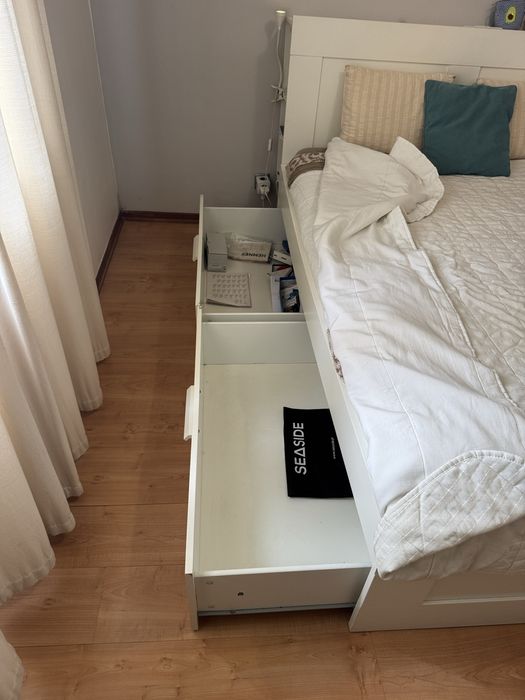 Cama + Cabeceira + Estrado + Colchão