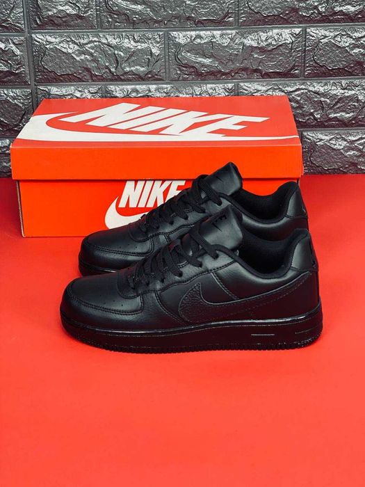 Кроссовки Nike Air Force мужские черные кросовки Найк Форс аф1