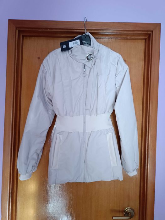 Parka beije/pérola S