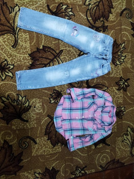 Ціна за все Одяг  одежда фирменная для дівчинки 3-5років  обувь