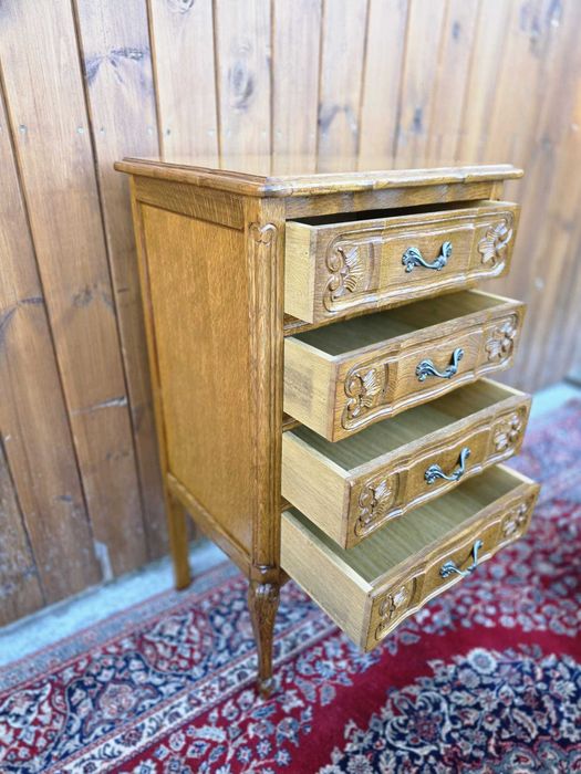 Szafka Ludwik z szufladami, lite drewno #2403 Stylowy Węgrów