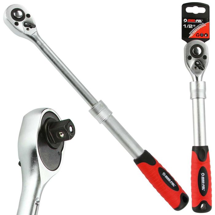 1/2" телескопическая трещотка Mar-pol M53573 44см, трищотка