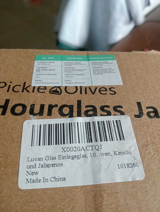 Frasco Ampulheta Luvan – Separador de Picles e Azeitonas – Vidro