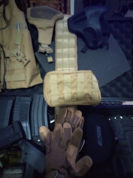 Arma + Pistola + Mala Transporte +  Material airsoft