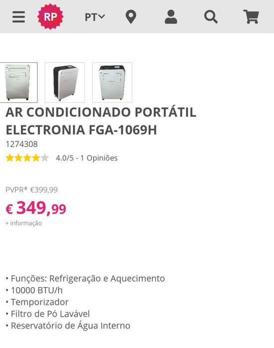 Ar condicionado portátil novo refrigeração/aquecimento