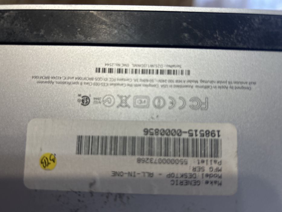 Imac 21.5 Late 2012-2013