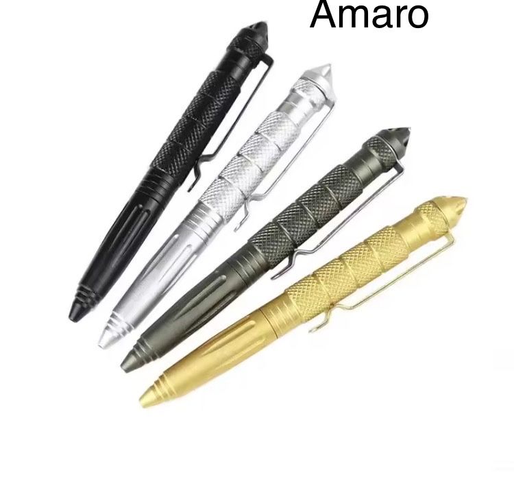 Caneta Tática/Sobrevivência/Militar/EDC/Emergência com Quebra Vidros (4 Cores)|NOVAS
