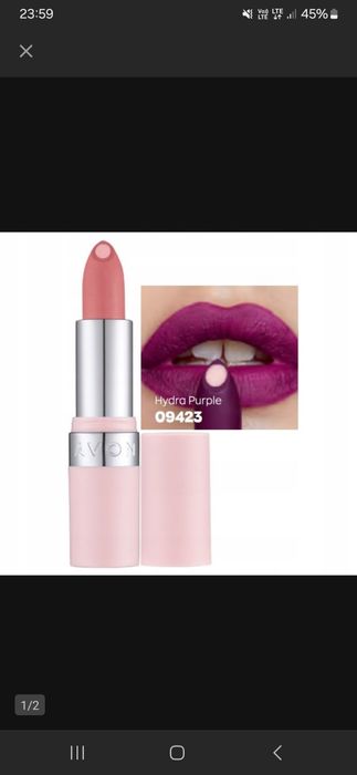 Ultra matowa szminka hydra purple Avon HIT