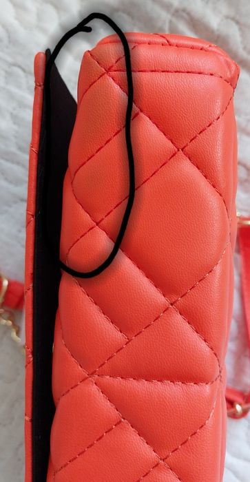 Śliczna nowa pikowana pomarańczowa torebka torba green SinSay