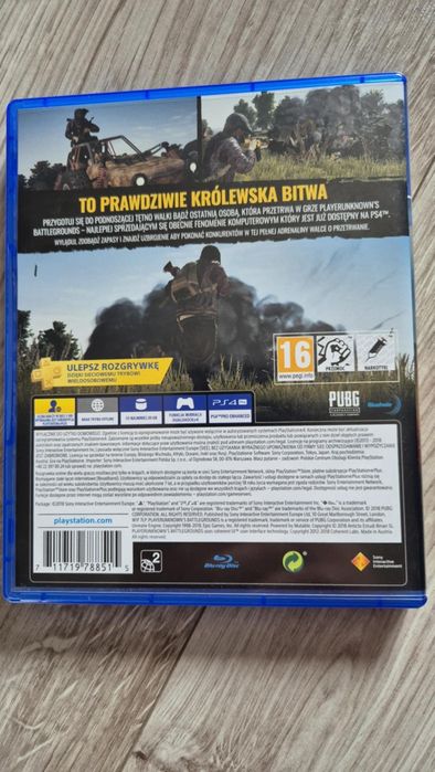 Gra PUBG na PS4 nie używana