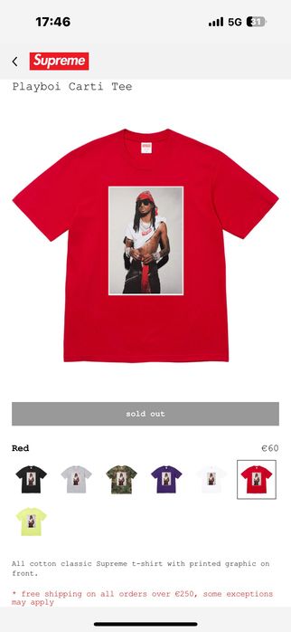 Playboi Carti Supreme T-shirt XL Warszawa Targówek • OLX.pl