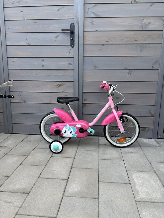 Rowerek dziecięcy 14 Decathlon Btwin Jednorożec + kola boczne
