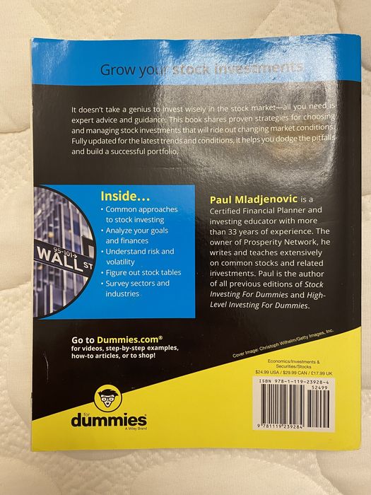 Stock investing for dummies - Paul Mladjenovic (Portes Grátis)