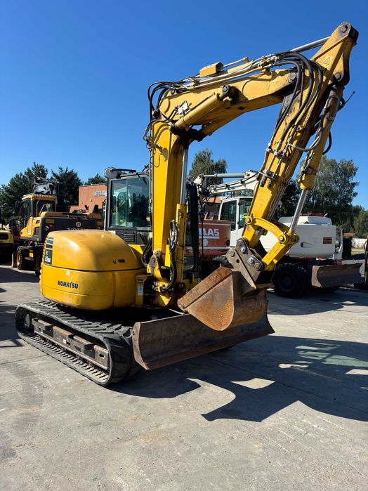 Minikoparka Komatsu PC80MR-5 z 2019r. ramię 3xłamane klima 8090kg