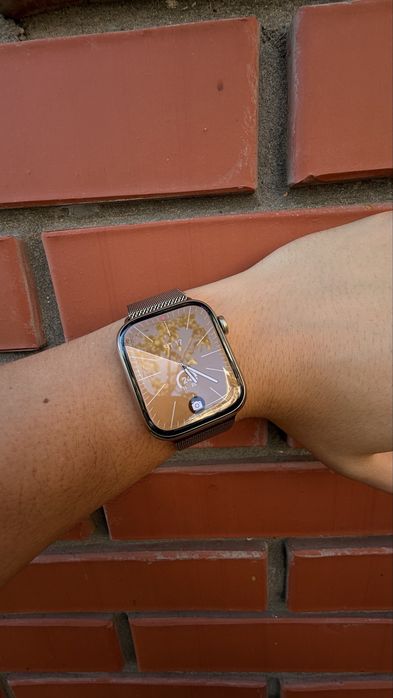 apple watch 7 45mm gold stainless steel milanese loop original