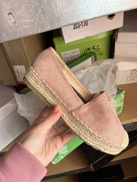 ЛІКВІДАЦІЯ СКЛАДУ! Жіночі рожеві еспадрильї сліпони мокасини
