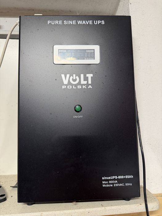 Awaryjne zasilanie  pieca CO  SINUS STAŁA FAZA 800W AGM 12V 55 AH - akumulator do wymiany