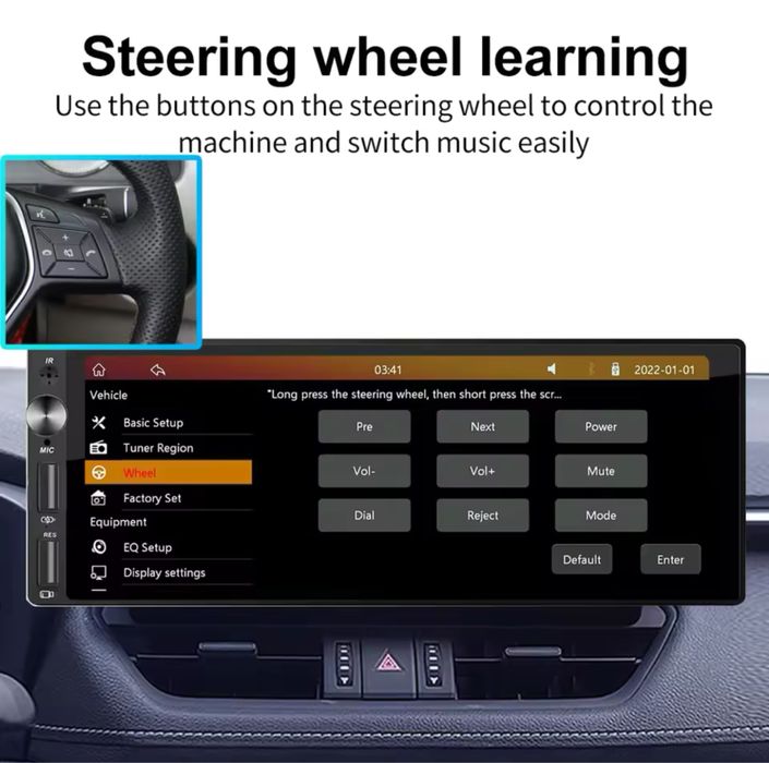 Auto radio com ecra tatil