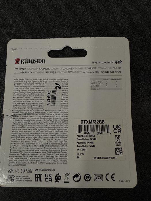 Карта памʼяті Kingston 32gb