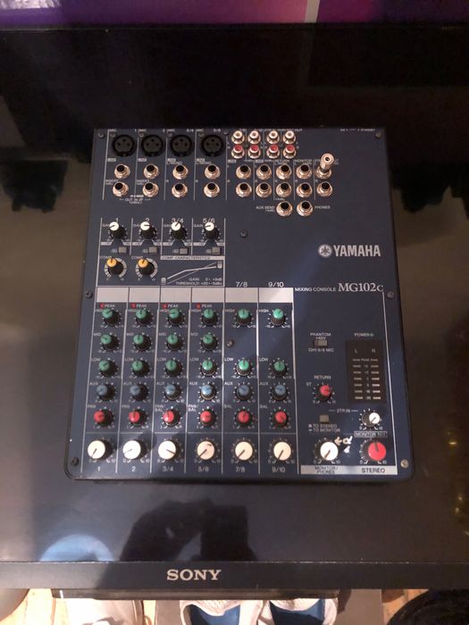 Mixer firmy Yamaha Mg102c okablowanie zasilacz