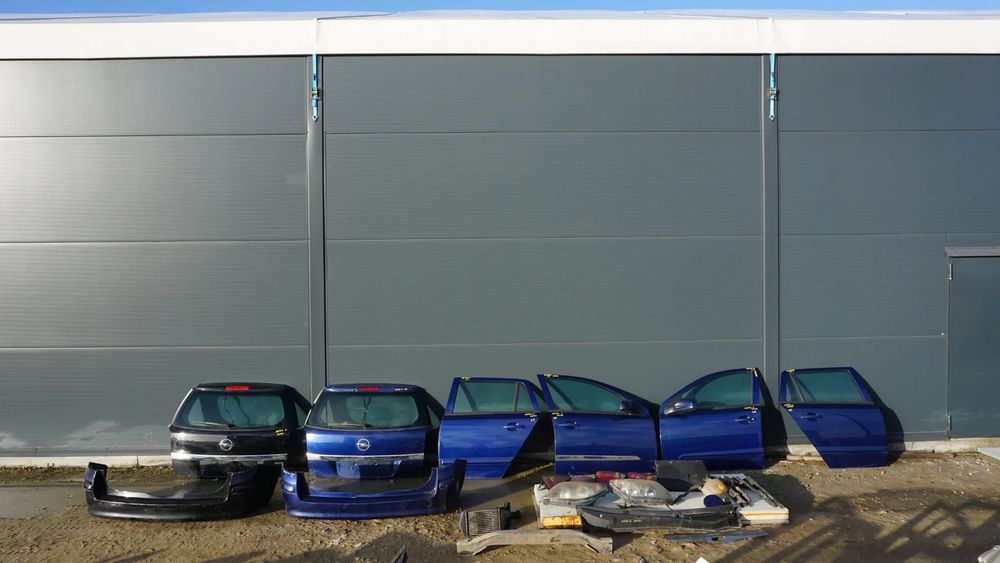 DRZWI ZDERZAK ASTRA H KOMBI NIEBIESKIE NIEBIESKI KLAPA