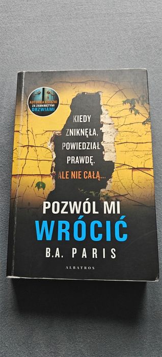 Pozwól mi wrócić B A.Paris