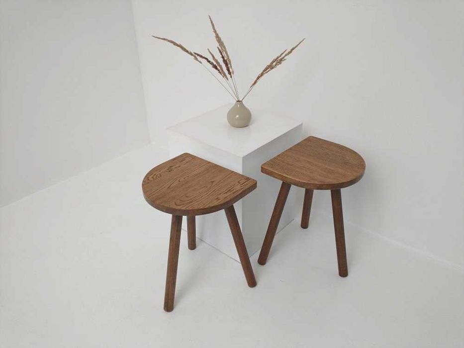 Dębowy stolik boczny, stolik kawowy lub nocny dekoracja lity dąb