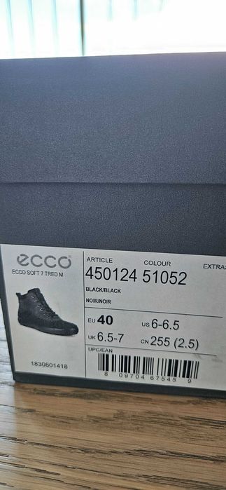 Ecco. Зимові напівчеревики. 40 розмір