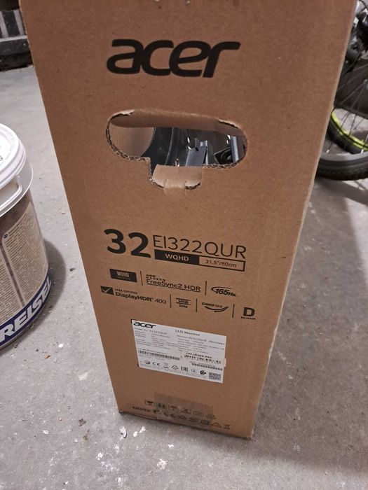 V Monitor ACER EI322QUR 32cale zakrzywiony 2K 165Hz DISPLAY HDR ( PS5 PS4 PC XBOX )