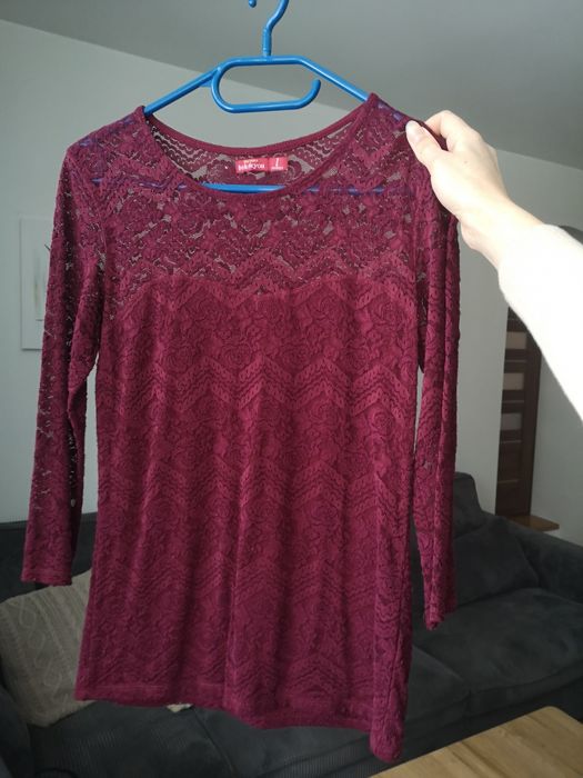 Bluzka Bershka bordowa, rozm. S/M