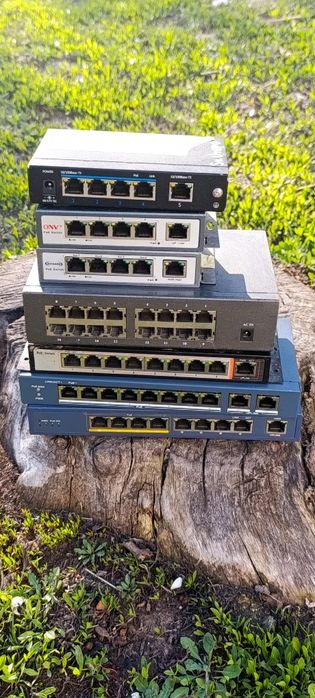 комутатори  Hikvision, Dahua,TPlink,ONV,MikroTik