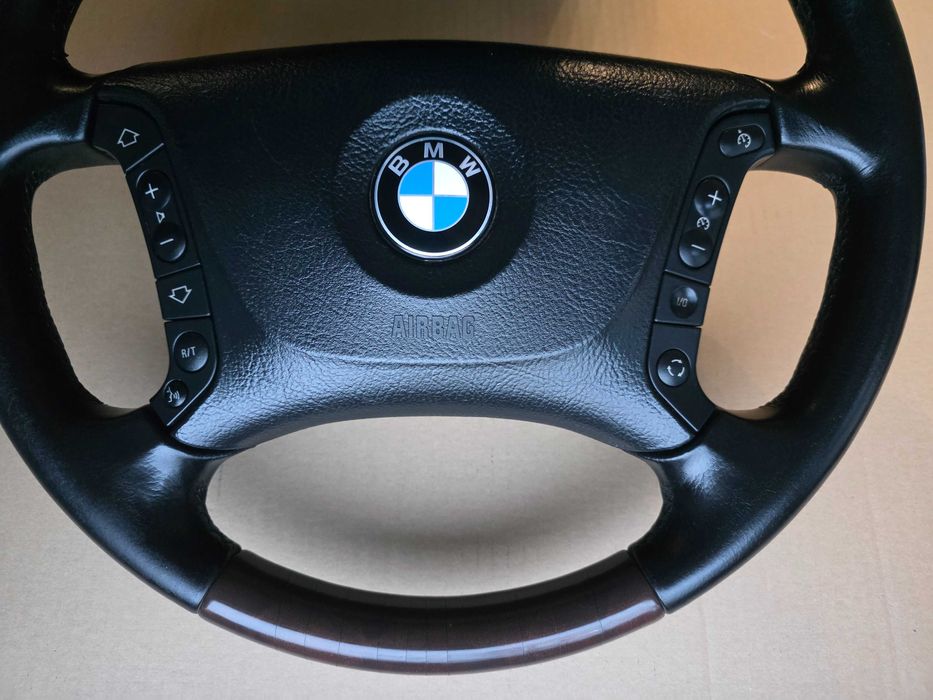 E38 Kierownica E39 KIEROWNICA DREWNO MULTIFUNKCJA Bmw Seria 5 Drewno bmw e39 lift