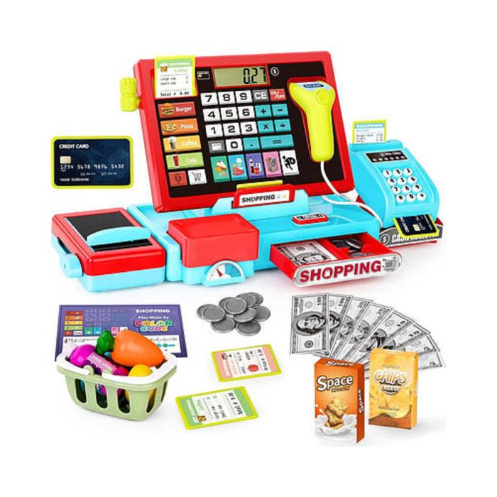 Касовий апарат дитячий, касова лента,ваги,сканер, калькулятор,каса