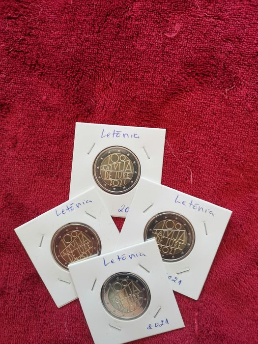 Moeda UNC comemorativa de 2€ - Letônia 2021