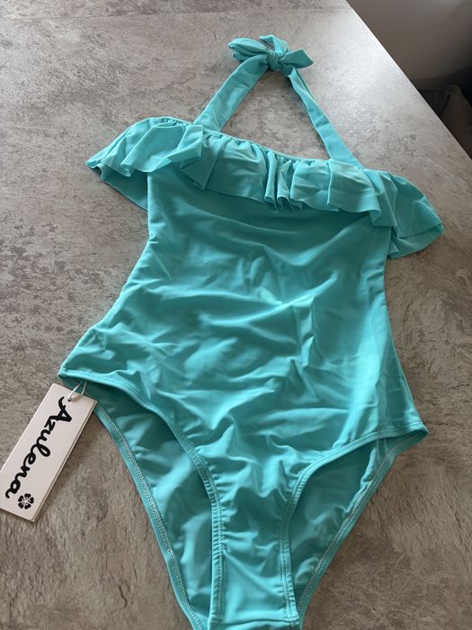 Azulena Casablanca jednoczęściowy strój kąpielowy kolor Tiffany Blue L 40 polska marka