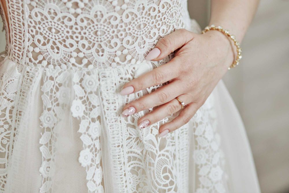 Suknia ślubna boho, rozmiar 36