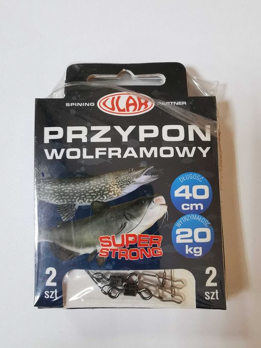 Przypon wolframowy 40cm - 20 kg - 10 sztuk przyponów