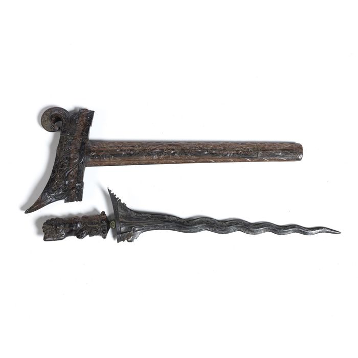 Militar - Adaga Kris - Século XIX - 57cm