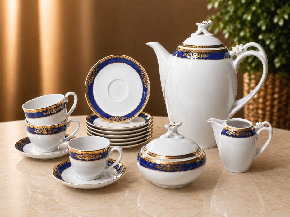 Exclusivo: Serviço Porcelana Bohemia (Rep. Checa) – 94 Peças – NOVO