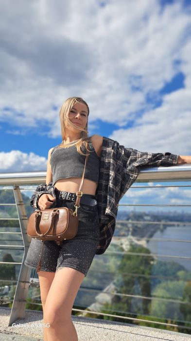 Сумочка в шоколадному кольорі