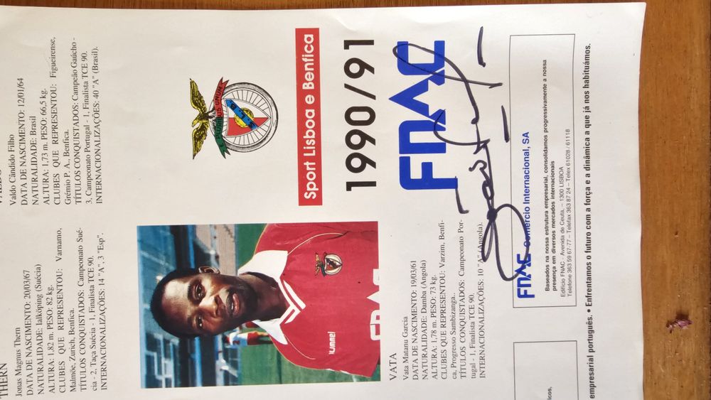Poster Benfica campeão 1990 - 91