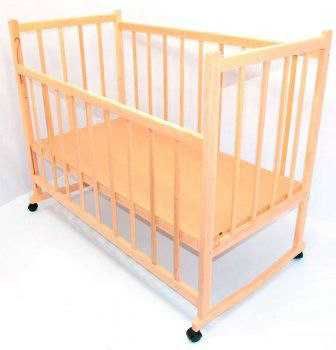 Дитяче ліжечко краватка кроватка  колеса ліжко деревяне качалка нове