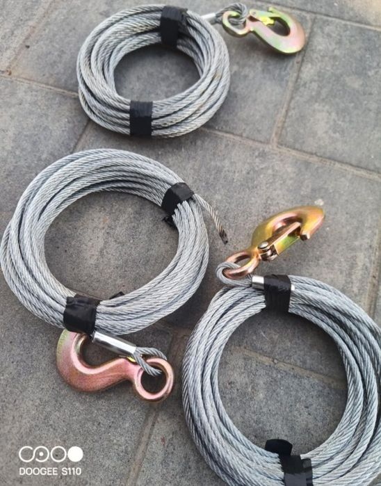 Lina stalowa z hakiem