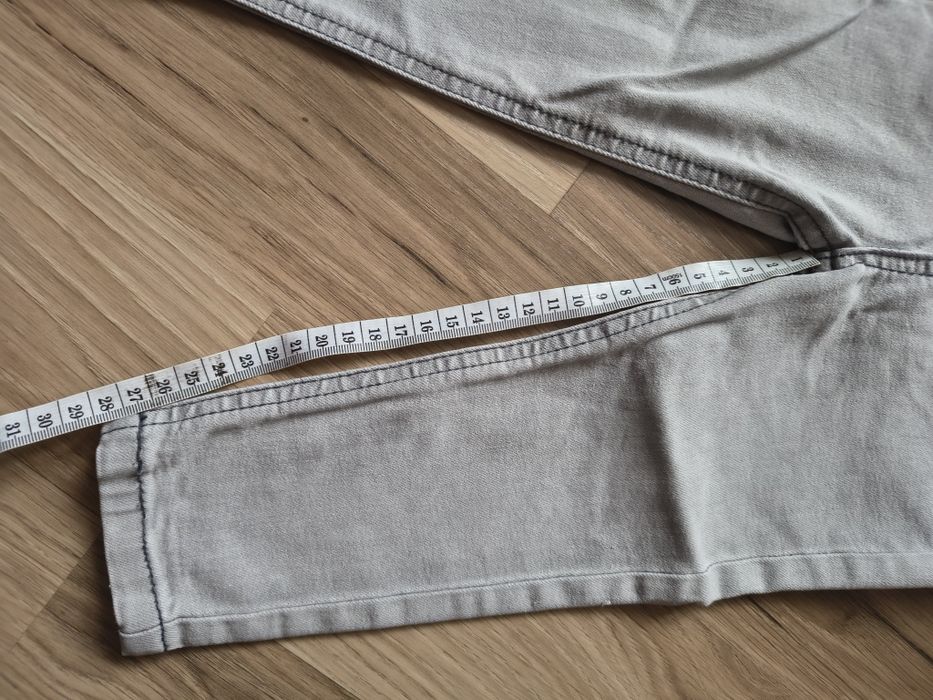 Jeansy szare unisex 80