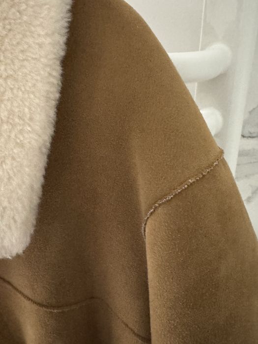 Шуба овечка овеча дублянка натуральна тедді біла